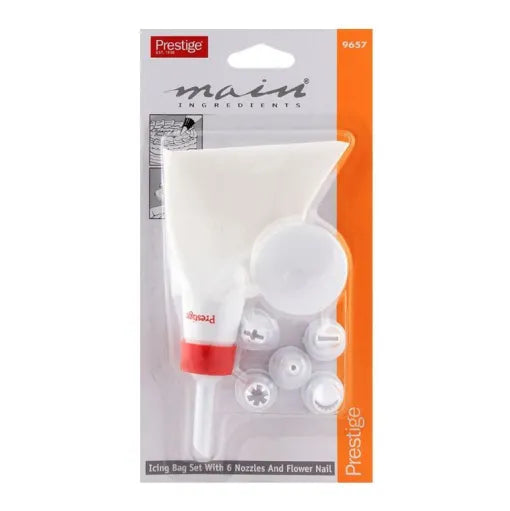 Prestige Icing Bag with 6 Plastic Nozzles at Zubaidas Homestore