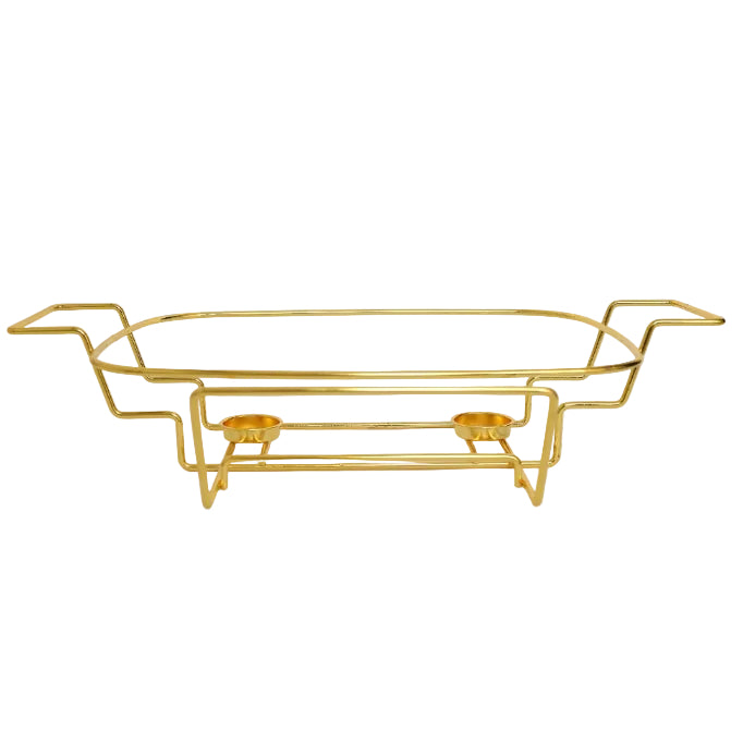 Rectangular Ceramic Casserole With Gold Warmer Stand 43cm at Zubaidas Homestore online Pakistan