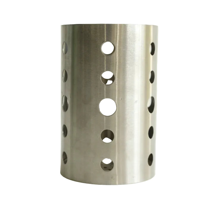 Round Silver Stainless Steel Spoon Holder 17.5cm at Zubaidas Homestore Pakistan