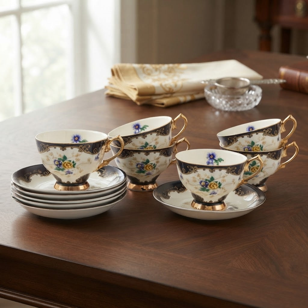 Royal Albert Floral Tea Cup and Saucer 6 Pieces Set at Zubaidas Homestore