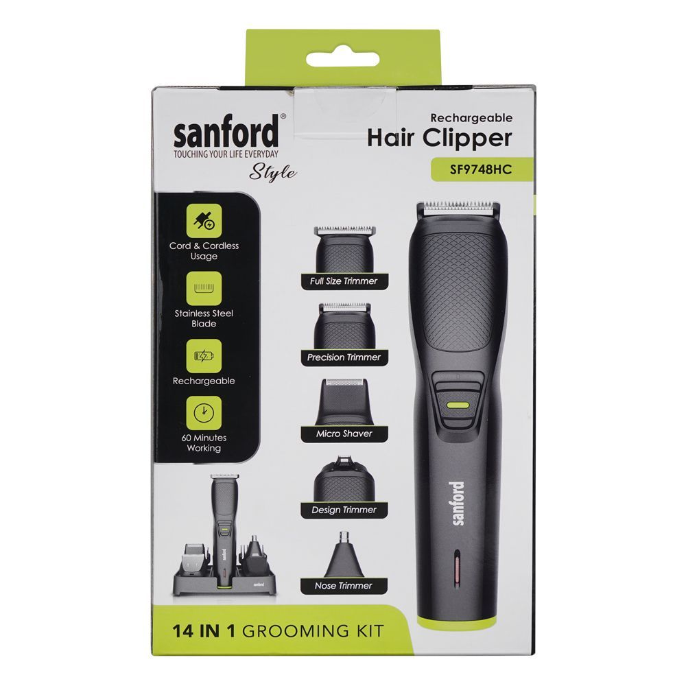 Sanford 14-in-1 Rechargeable Hair Clipper SF9748HC at Zubaidas Best Homestore in Pakistan