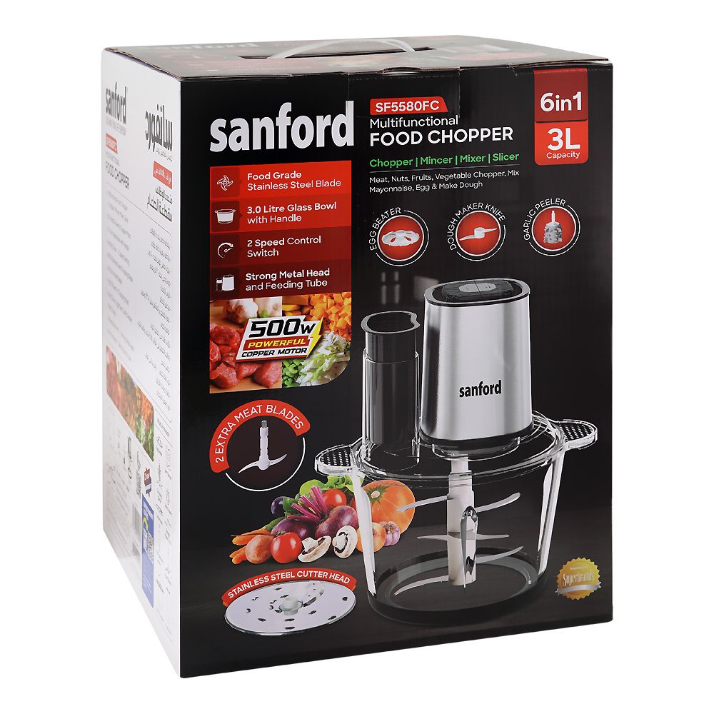 Sanford 6-In-1 Multi-Functional Food Chopper 500W at Zubaidas Homestore