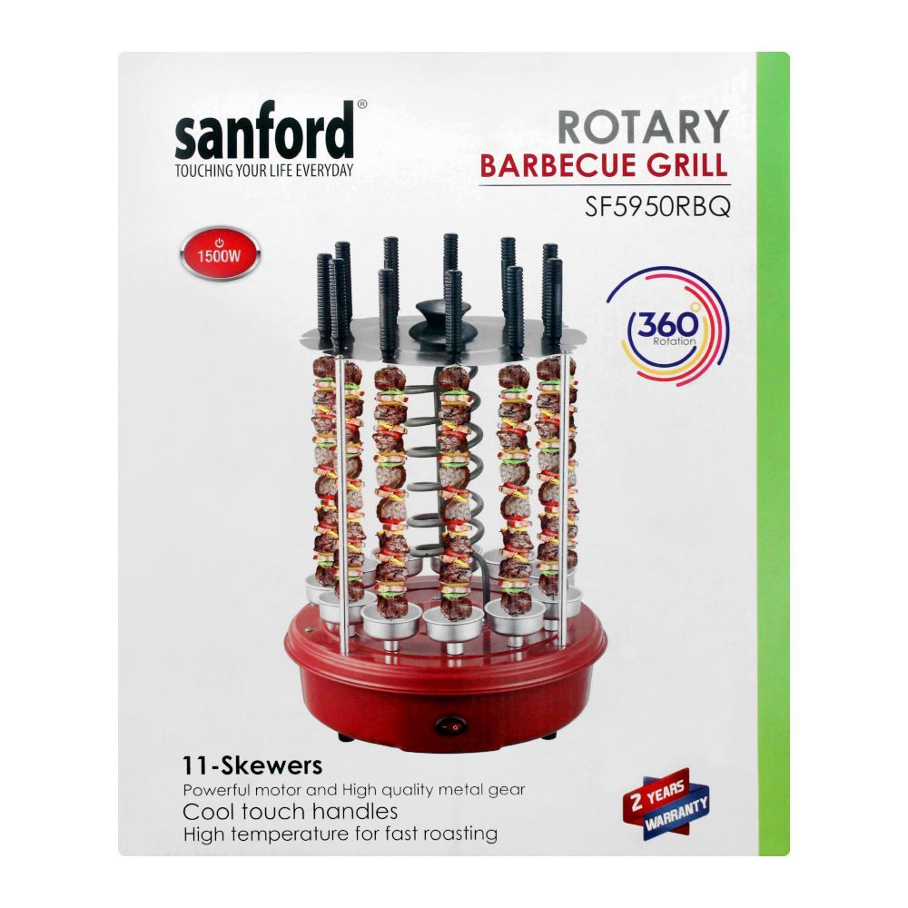 Sanford Electric Rotary Barbecue Grill SF5950 at Zubaidas Best Online Homestore in Pakistan