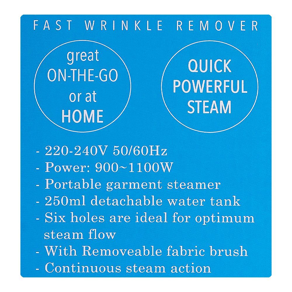 Sayona Garment Steamer 250ml Water Tank 900-1100W SGS-2399 at Zubaidas The Largest Homestore in Pakistan