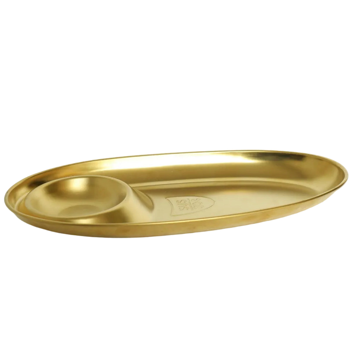 Serving Platter Oval Shape Golden at Zubaidas Homestore Pakistan