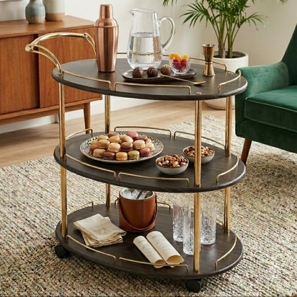 Serving Trolley Dark Brown. Most Famous Homestore In Pakistan