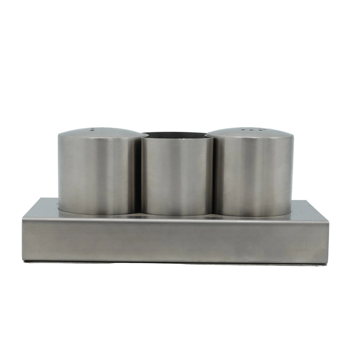 Shengya Stainless Steel Salt and Pepper Shaker 3 Pieces Set at Zubaidas Homestore - The Largest Collection Of Spice Racks and Jars In Pakistan