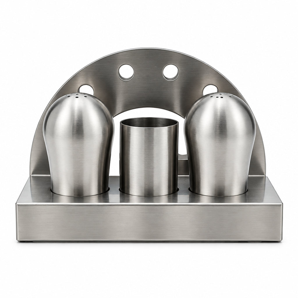 Shengya Stainless Steel Salt and Pepper Shaker 4 Pieces Set at Zubaidas Homestore - House of Largest Collection Of Salt and Pepper Shaker In Pakistan