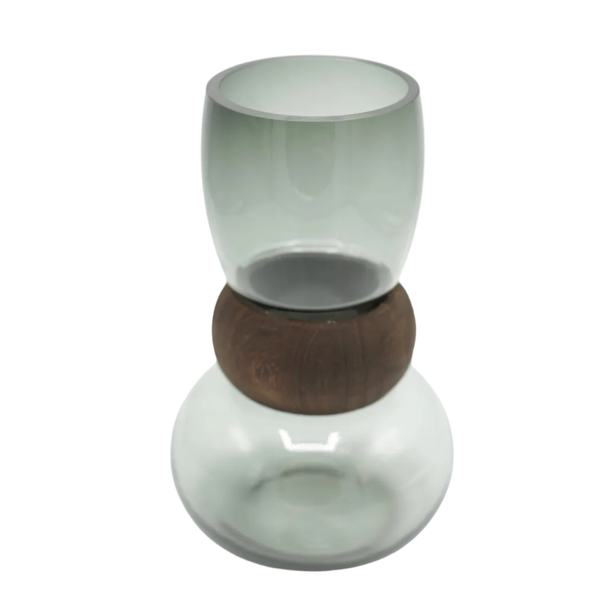 Smoked Glass Decorative Vase Grey at Zubaidas Homestore - House of Largest Collection Of Decor In Pakistan