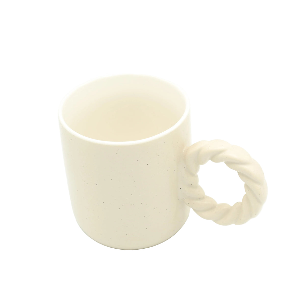 Speckled Ceramic Coffee Mug with Twisted Handle 350ml at Zubaidas Homestore Pakistan
