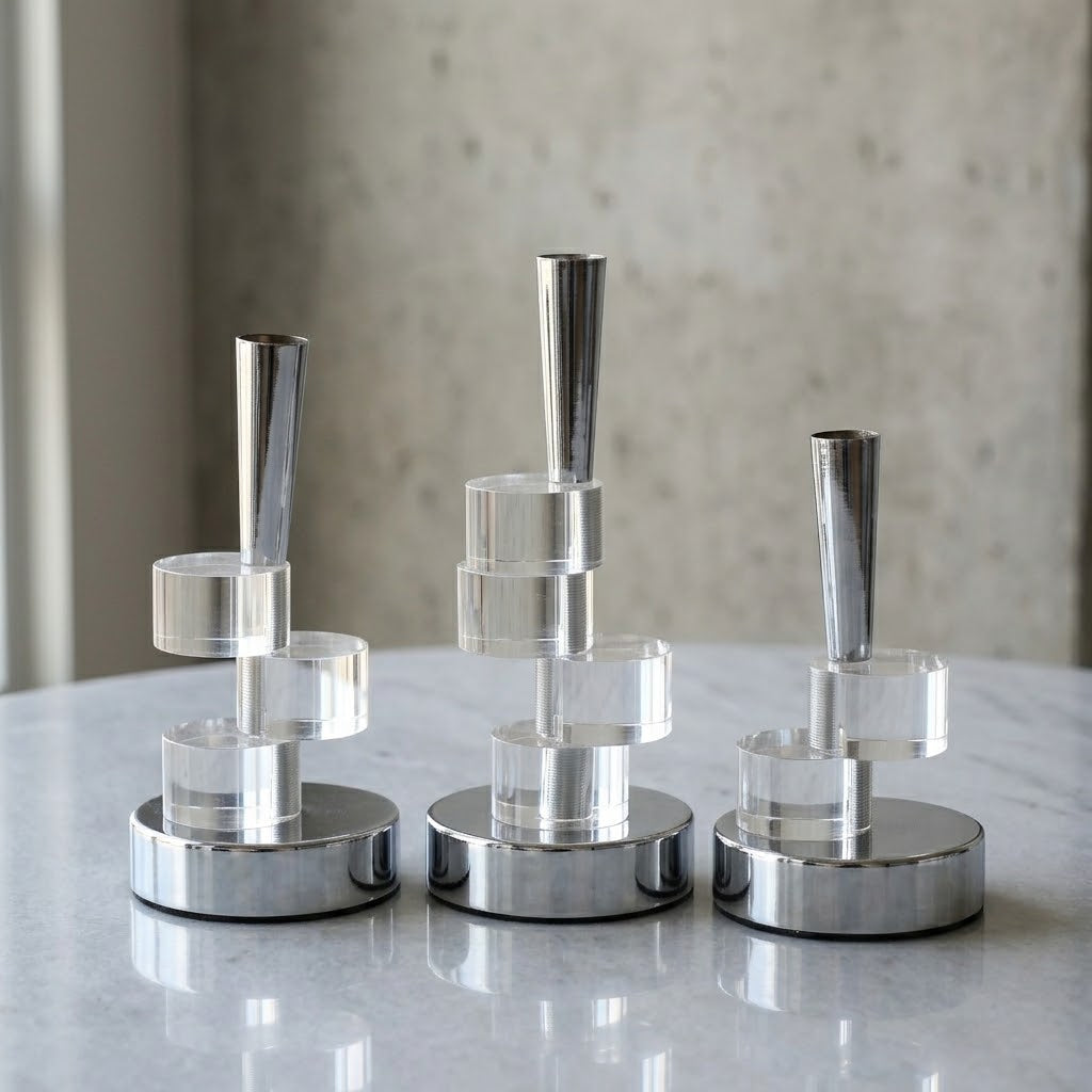Spiral Metal Candle Holder 3 Pieces Set at Zubaidas Homestore