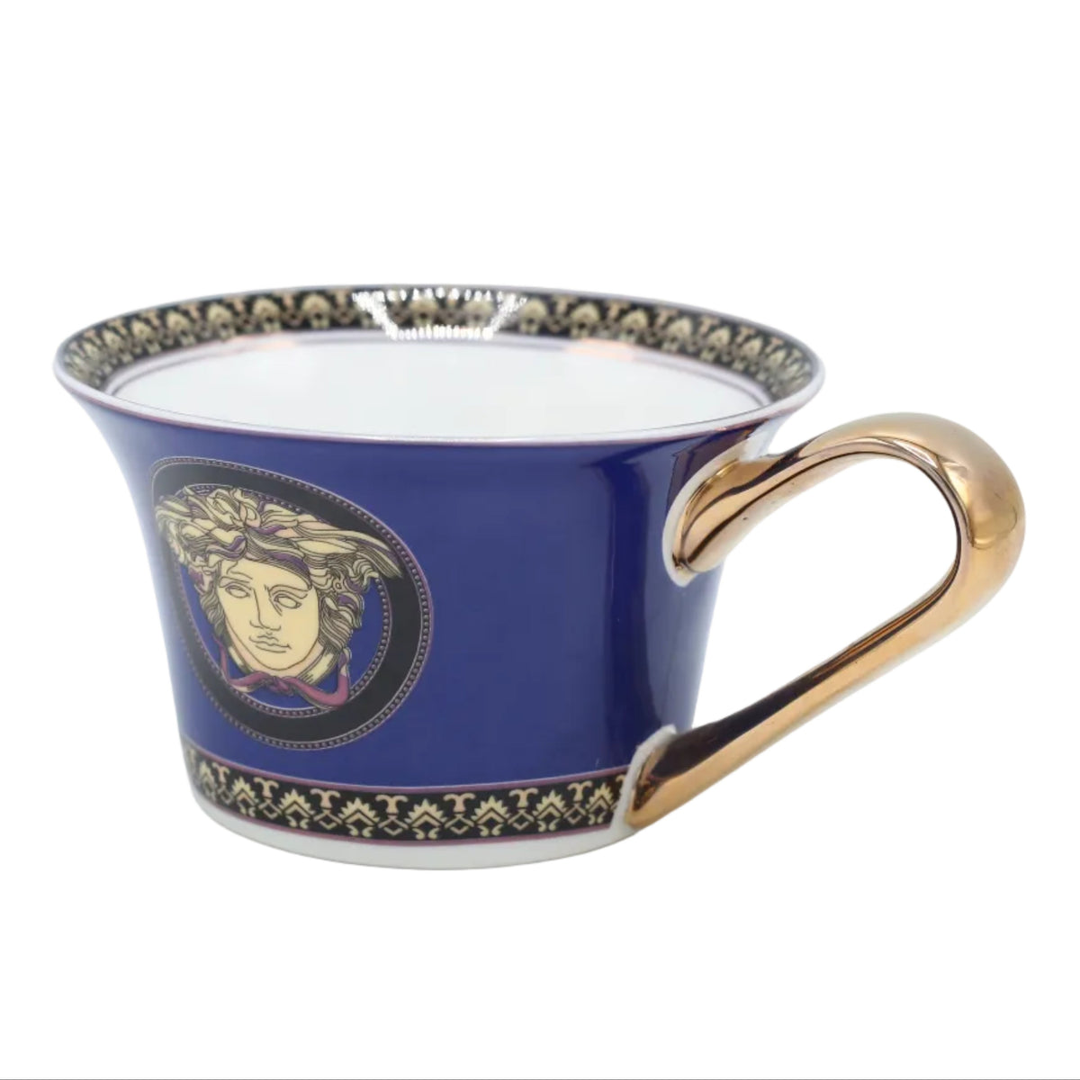 Versace Medusa Blue Dinner Set 61 Pieces at Zubaidas Homestore. #1 Homestore in Pakistan