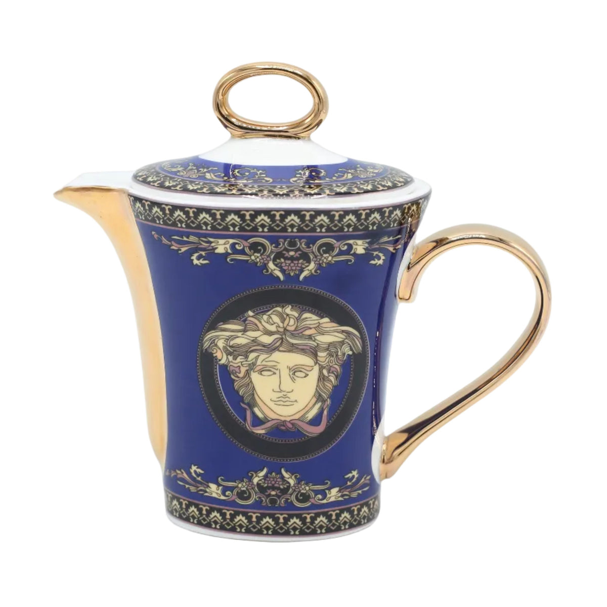 Versace Medusa Blue Dinner Set 61 Pieces at Zubaidas Homestore. No 1 Homestore in Pakistan