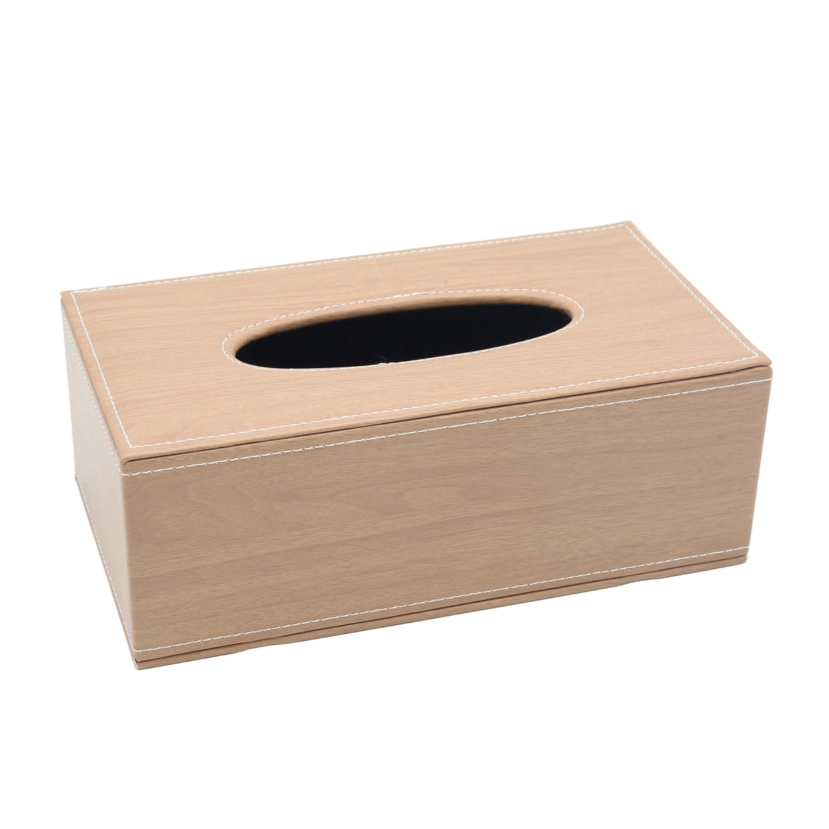 Wooden Texture Rectangular Tissue Box Beige at Zubaidas Homestore Pakistan