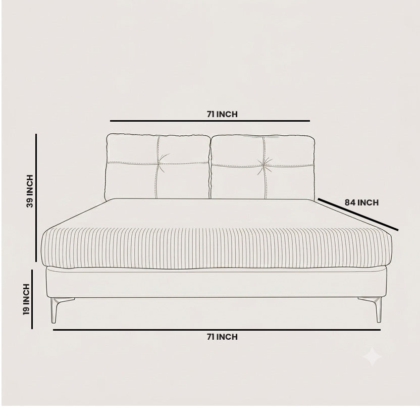 ZHomes Bed Loft with Night Table Rosy Warm Grey Eucaluptus at Zubaidas No 1 Homestore in Pakistan