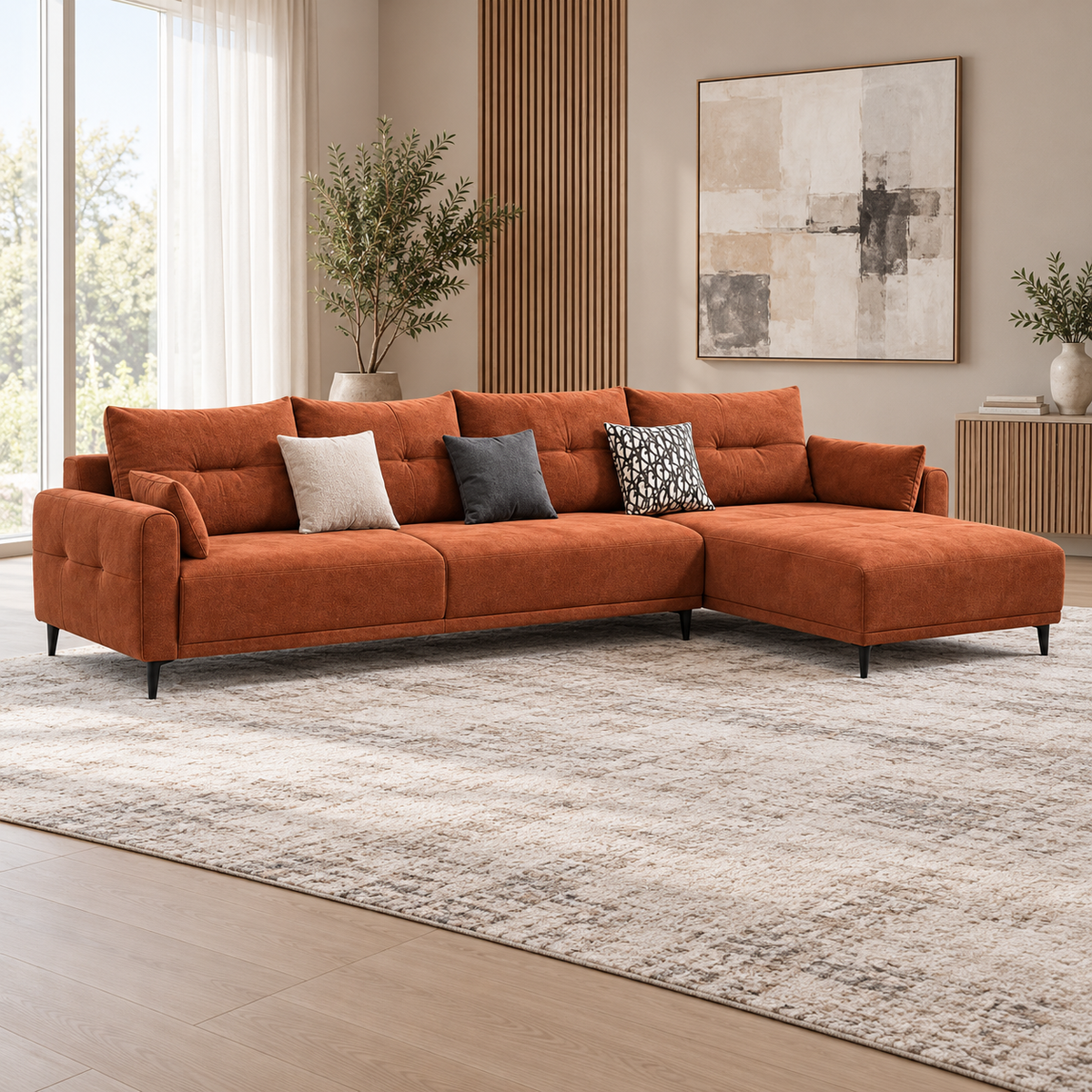 ZHomes Sofa Dream L-Shape LHS Sienna Clay at Zubaidas Homestore Pakistan