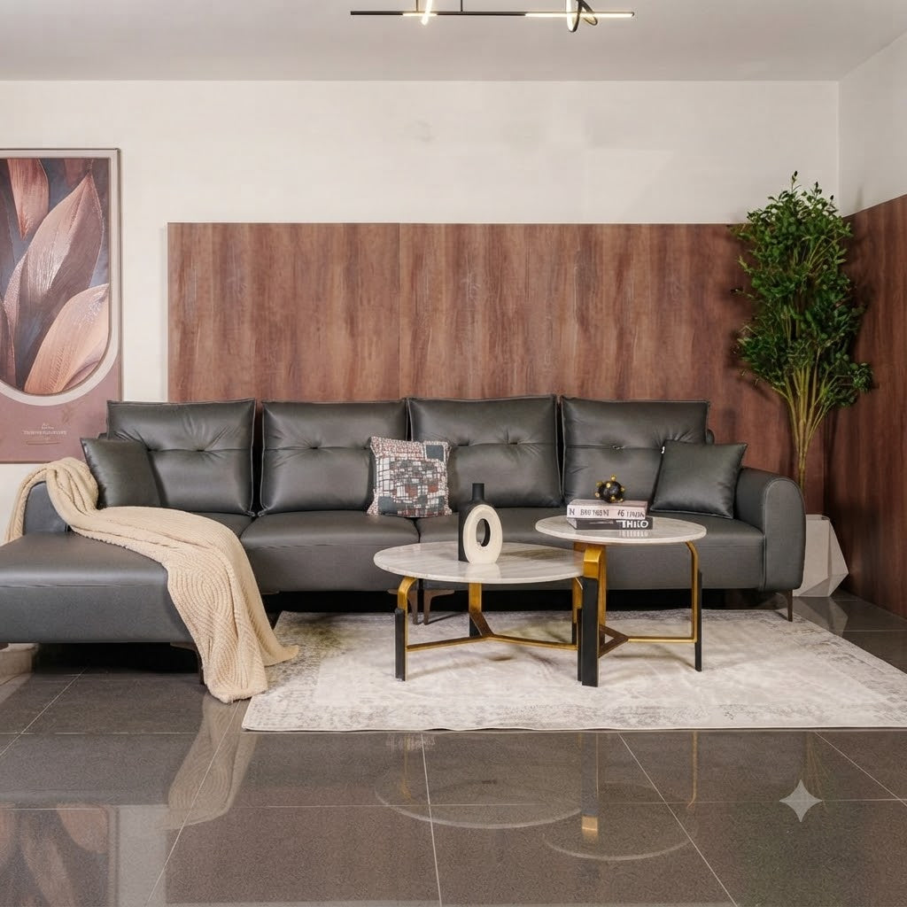 Zhomes Sofa Dream L-Shape RHS Graphite Dust at Zubaidas Homestore Pakistan