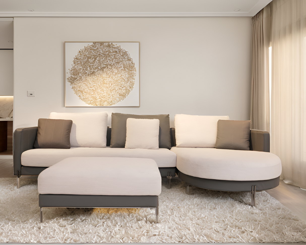 ZHomes Sofa Elegant L Shape With Puffy LHS at Zubaidas Homestore Pakistan