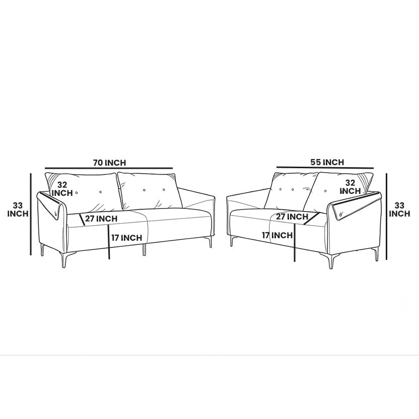 ZHomes Sofa Metrio (3+2) Seater Sterling Silver at Zubaidas Most Trusted Homestore Pakistan