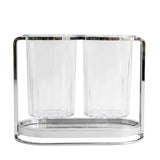 2 in 1 Round Dual Cutlery Holder Silver Finish at Zubaidas Homestore Pakistan