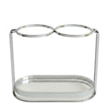 2 in 1 Round Dual Cutlery Holder Silver Finish at Zubaidas Homestore best for Home Shopping