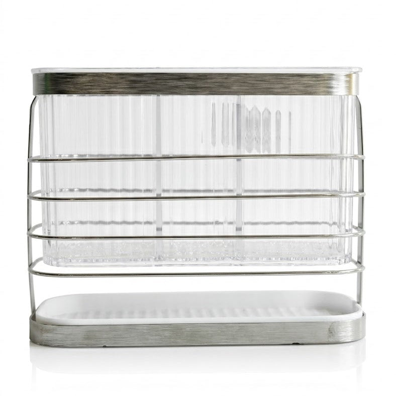 2 in 1 Stainless Steel and Acrylic Spoon Holder at Zubaidas Homestore Pakistan