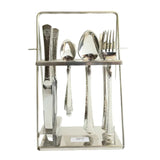 24 Pieces Cutlery Set Hammered Bright Silver at Zubaidas Homestore Pakistan