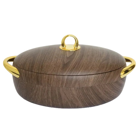 3 Pieces Wooden Finish Insulated Hot Pot Set at Zubaidas Homestore Best for Home Shopping