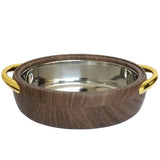 3 Pieces Wooden Finish Insulated Hot Pot Set at Zubaidas Homestore Online Pakistan