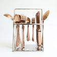32 Pieces Cutlery Set Hammered Rose Gold at Zubaidas Homestore Pakistan