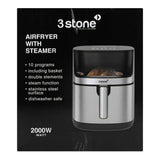 3stone 2-in-1 Air Fryer With Steamer 2000W 8 Liters at Zubaidas Number 1 Home Store in Pakistan