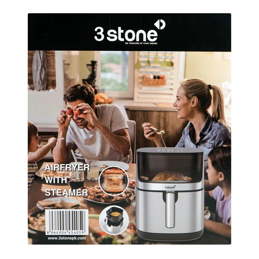 3stone 2-in-1 Air Fryer With Steamer 2000W 8L SAFS400 at Zubaidas Homestore