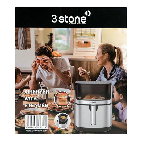 3stone 2-in-1 Air Fryer With Steamer 2000W 8L SAFS400 at Zubaidas Homestore