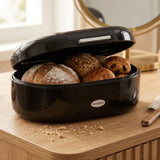 Danny Home Stainless Steel Bread Box 33cm Black at Zubaidas Homestore 