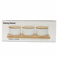 Danny Home 10 Pcs Seasoning Jar Set with Bamboo Tray at Zubaidas Homestore Pakistan