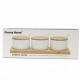 Danny Home 10 Pcs Seasoning Jar Set with Bamboo Tray at Zubaidas Homestore Pakistan