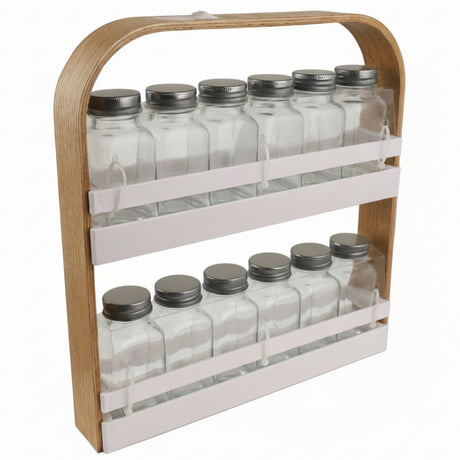 Danny Home 12 Pcs Spice Jar Set with Stand at Zubaidas Homestore Best for Home Shopping 