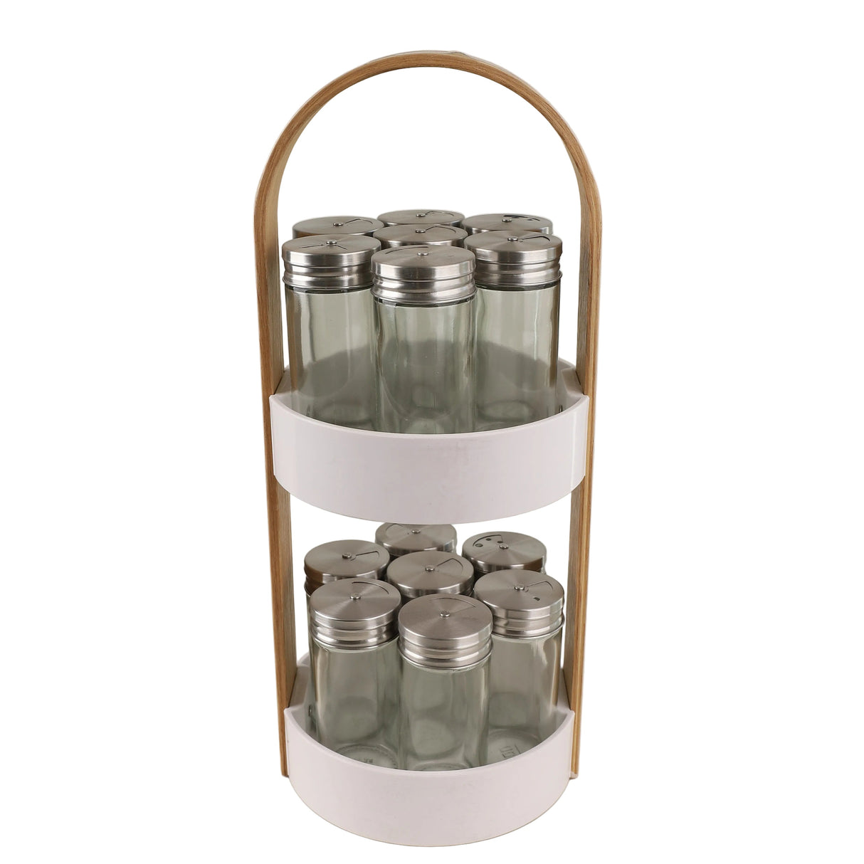 Danny Home 14 Pcs Spice Jar With Rotating Rack Holder at Zubaidas Homestore.