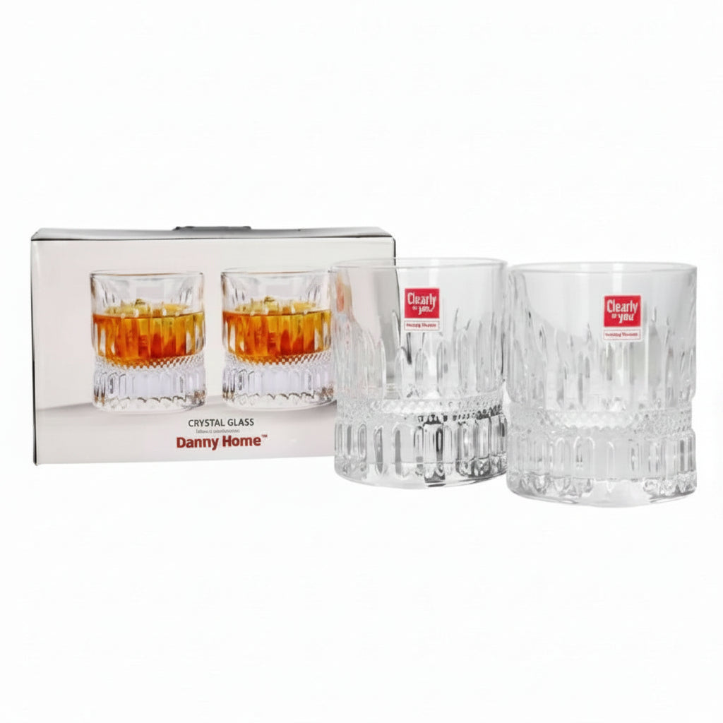 Danny Home 2 Pcs Whisky Glass Set 200ml at Zubaidas Homestore