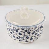 Danny Home 3Pcs Ceramic Food Container Blue Floral at Zubaidas Homestore