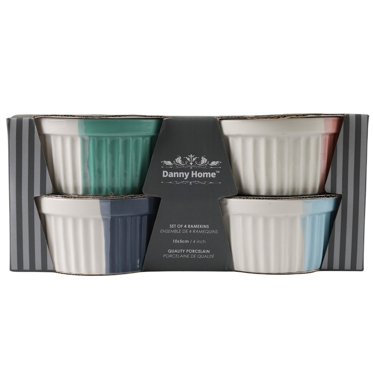 Danny Home 4Pcs Ceramic Ramekin Set 9cm at Zubaidas Homestore Pakistan