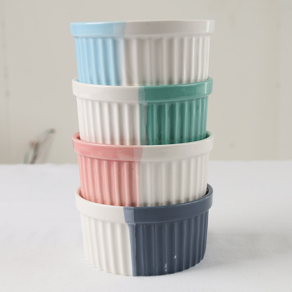 Danny Home 4Pcs Ceramic Ramekin Set 9cm. #1 Homestore in Pakistan