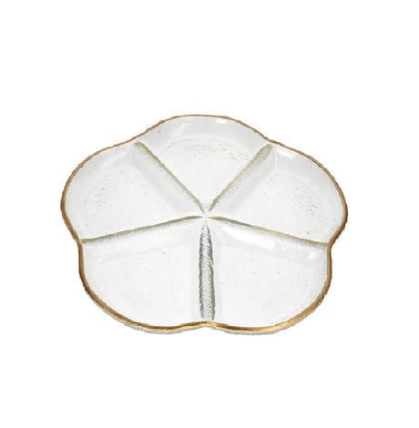 Danny Home 5 Grid Glass Serving Platter 29.7cm at Zubaidas Homestore Best for Home Shopping