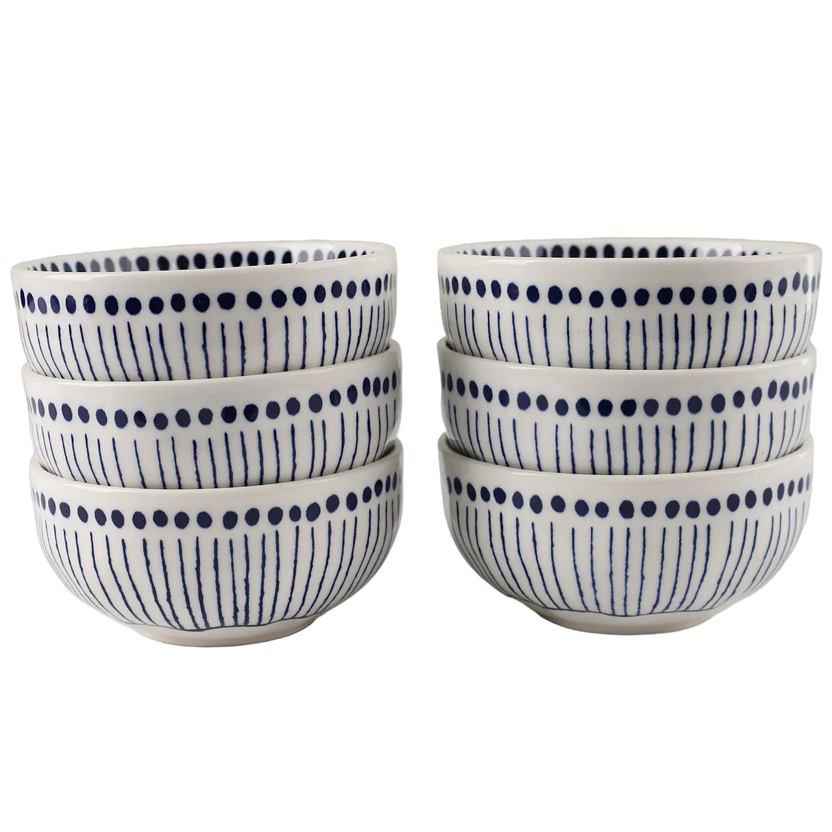 Danny Home 6Pcs Bowl Set Dotted Rim 11.5cm at Zubaidas Homestore Pakistan