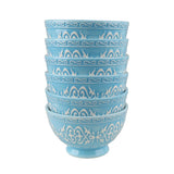 Danny Home 6Pcs Ceramic Bowl Sky Blue Vintage 13cm at Zubaidas Homestore. No1 Homestore In Pakistan