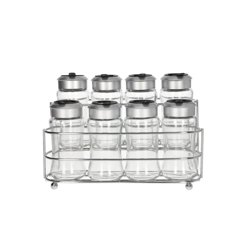 Danny Home 9 Pieces Seasoning Bottle Set With Stand 100ml at Zubaidas Homestore Best for Home Shopping 