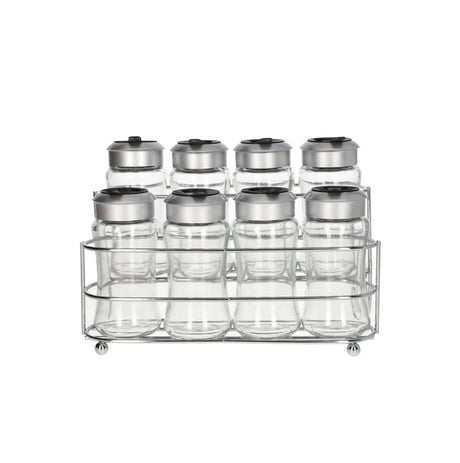 Danny Home 9 Pieces Seasoning Bottle Set With Stand 100ml at Zubaidas Homestore Best for Home Shopping 