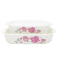 Danny Home Casserole Baking Dish 2 Pieces Red Rose Floral at Zubaidas Homestore Pakistan