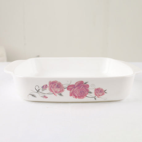 Danny Home Casserole Baking Dish 2 Pieces Red Rose Floral. Most Famous Homestore in Pakistan