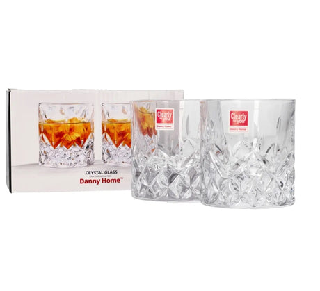 Danny Home Crystal Glass Cup Set -2Pcs 200ml at Zubaidas Homestore